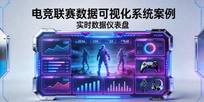 电竞联赛数据可视化系统案例封面 - 电竞比赛实时数据仪表盘